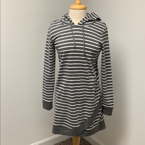Maurices Striped Hoodie Dress. Size Medium